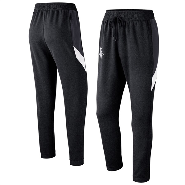 Men's Houston Rockets Black Performance Showtime Basketball Pants Men's Houston Rockets Black Performance Showtime Basketball Pants